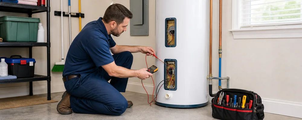 Before service for Electric Tank Water Heater