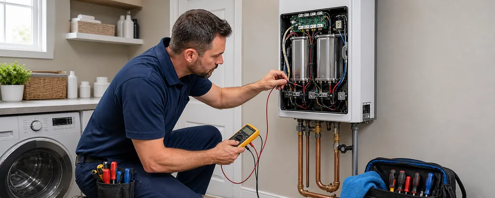 Before service for Electric Tankless Water Heater
